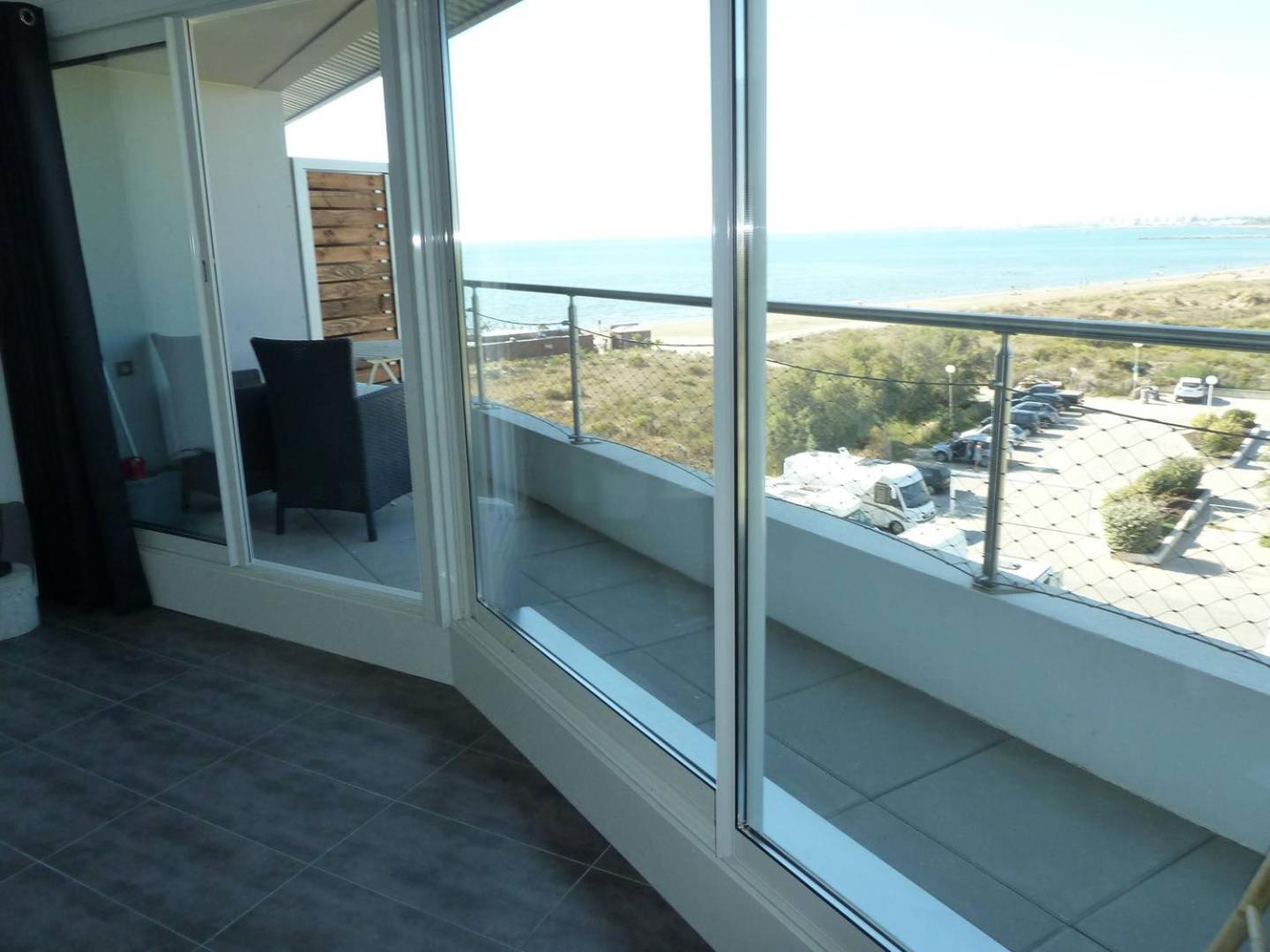 As14629 - P2 Mezzanine Avec Vue Mer Laterale, Dans Une Residence Sur Plage Avec Parking Prive Le Grau-du-Roi Luaran gambar